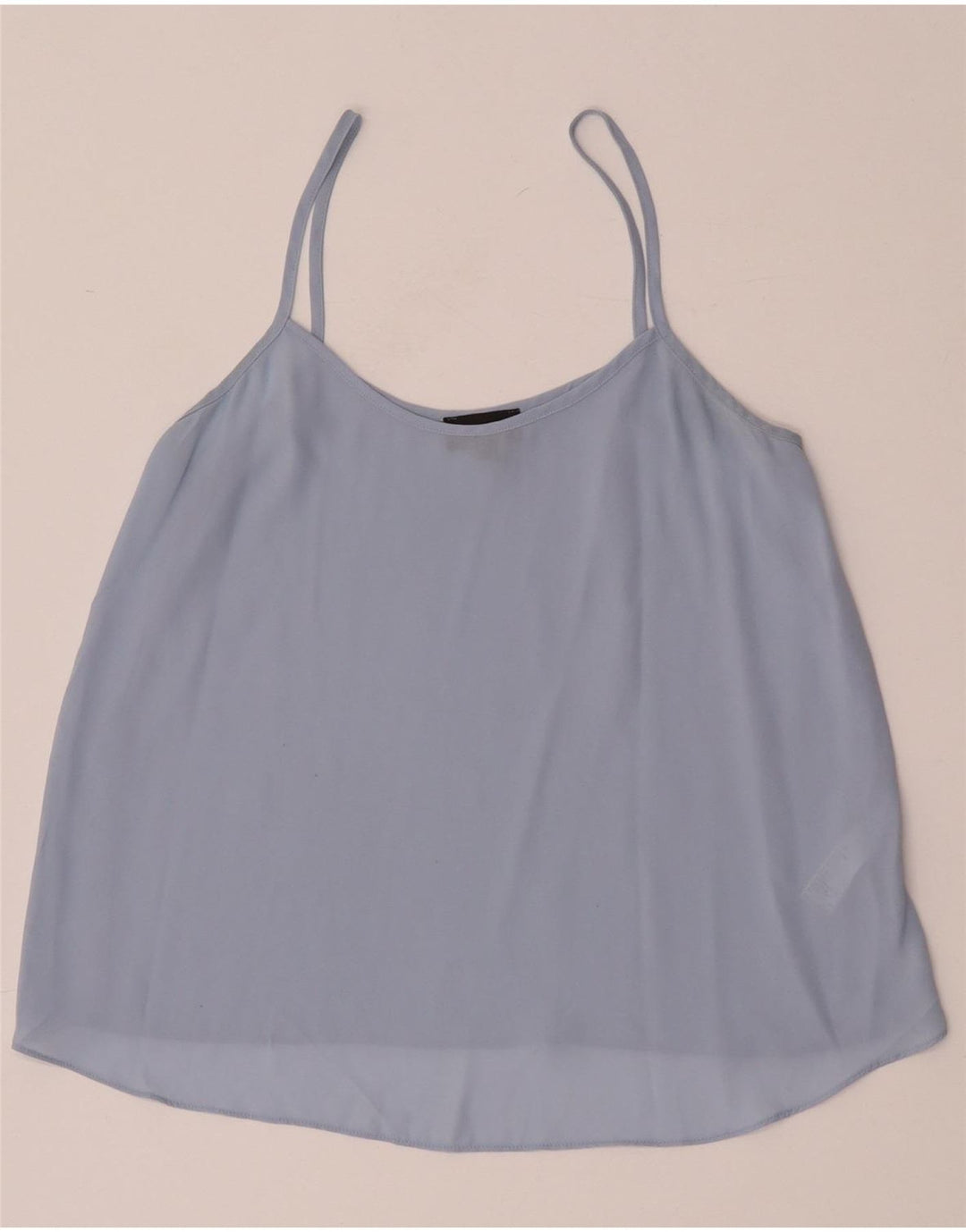 Topshop feminino oversized Cami Top UK 8 poliéster azul pequeno