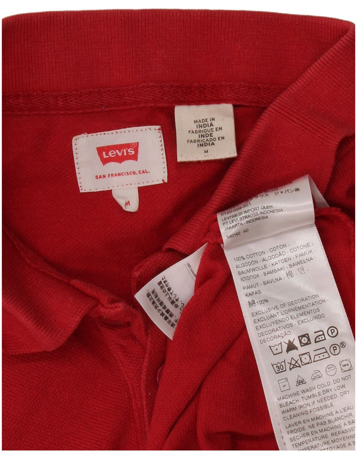 Camisa polo masculina Levi's médio algodão vermelho