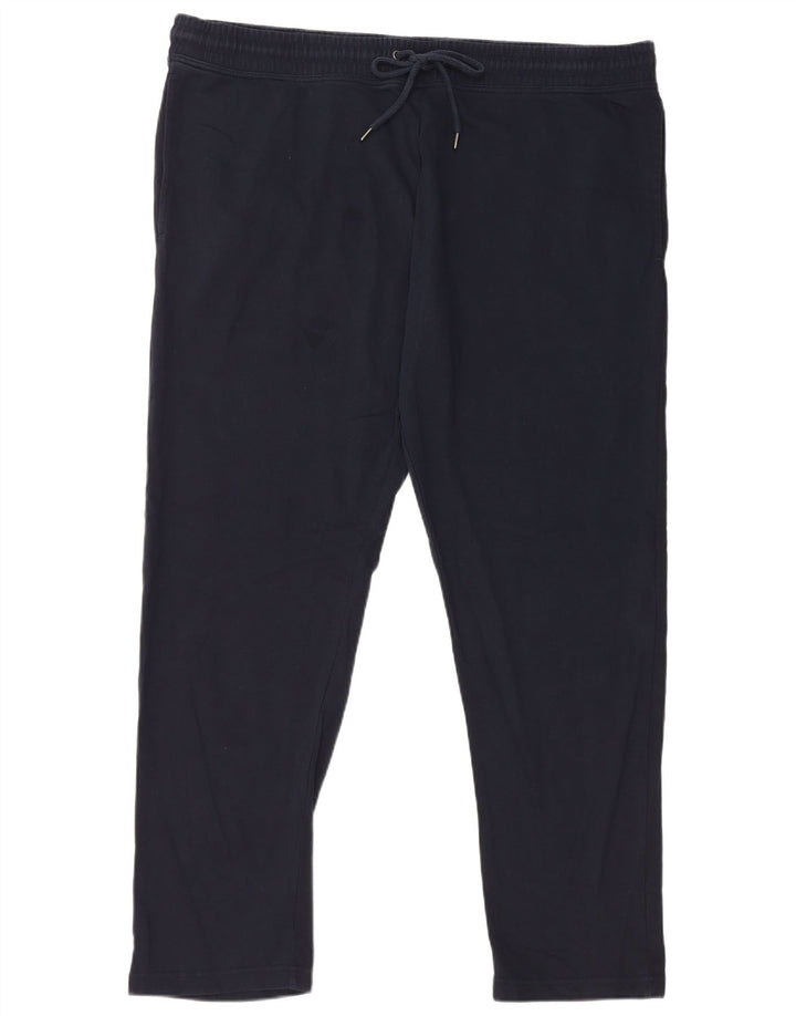 Calça de treino masculina Marks & Spencer regular 2XL algodão azul marinho