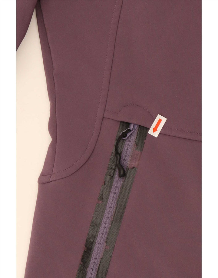 Jaqueta corta-vento feminina Jack Wolfskin Reino Unido 8 poliéster roxo pequeno