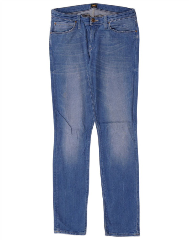 Lee Womens Jade Slim Jeans W31 L31 Azul Algodão