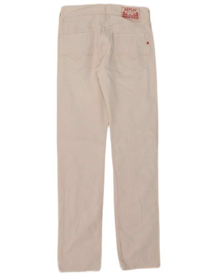 Replay Jeans Slim Feminino W30 L34 Branco
