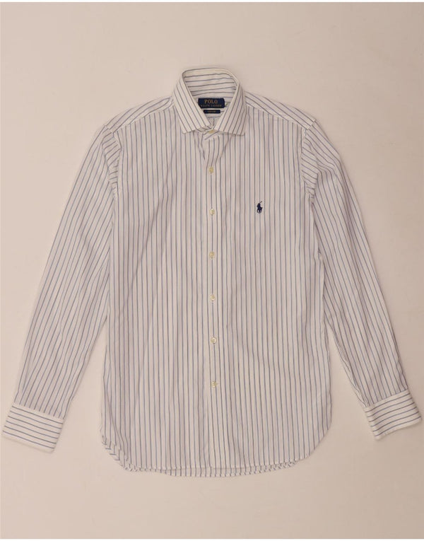Camisa masculina POLO RALPH LAUREN pequena listrada branca