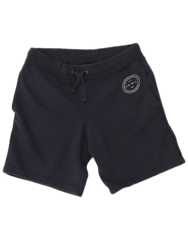 Jack Wills Mens Sport Shorts Médio Azul Marinho Algodão