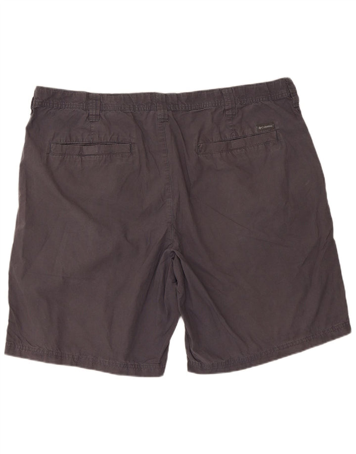 Columbia Mens Chino Shorts W42 2XL Algodão Cinza