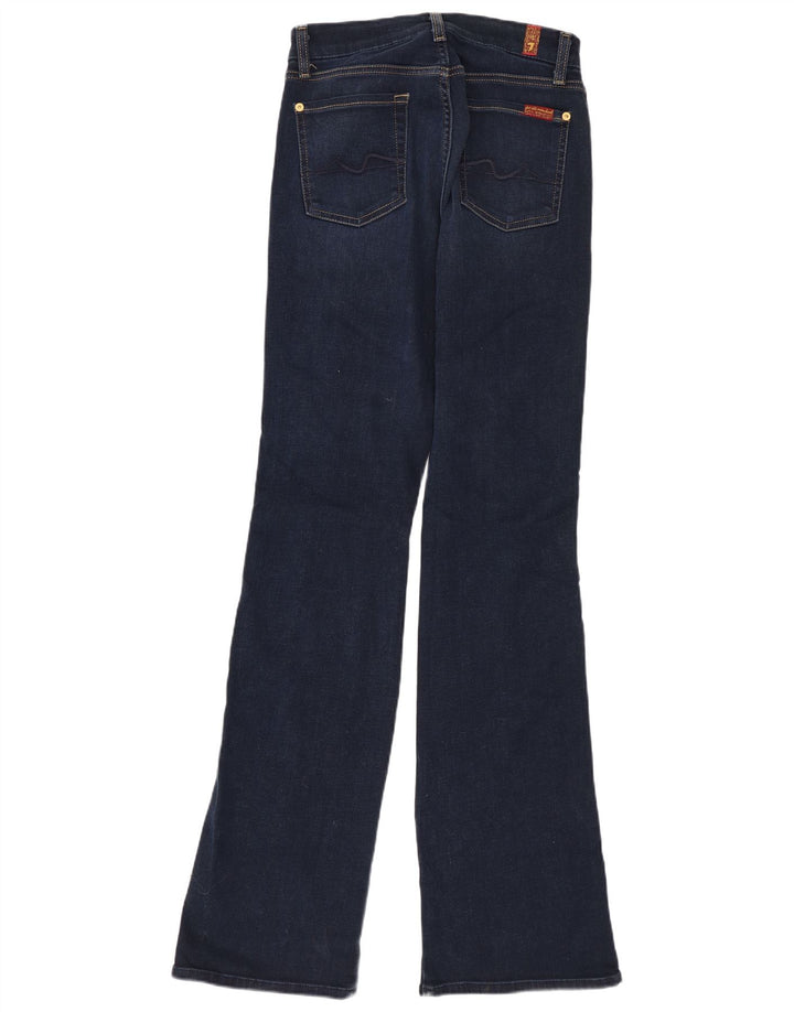 7 For All Mankind Jeans feminino bootcut W26 L33 algodão azul marinho