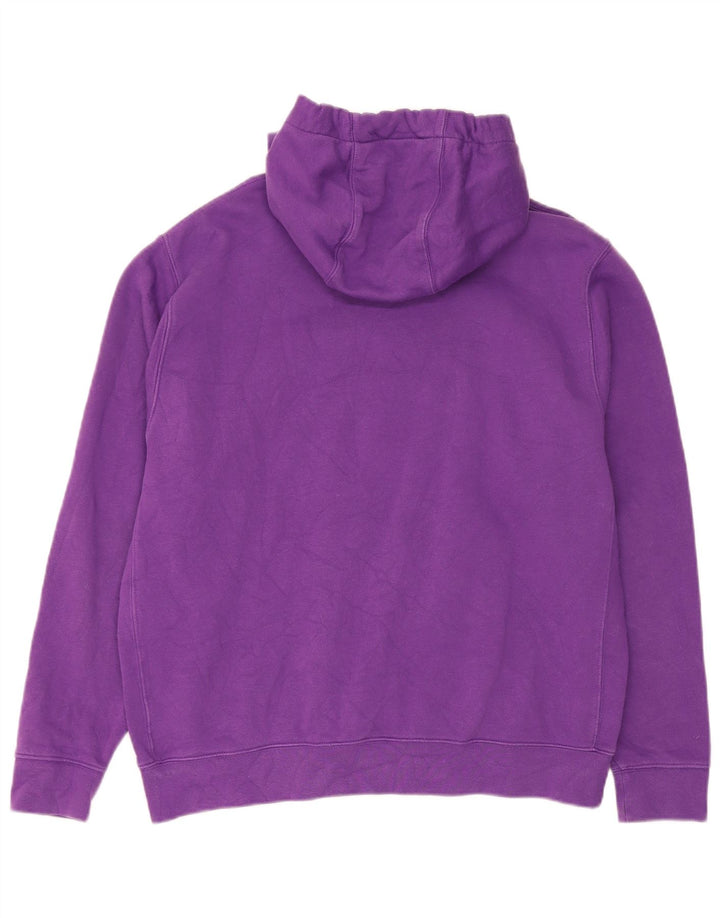 Nike Mens Hoodie Jumper Grande Algodão Roxo