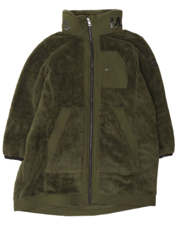 Sobretudo de lã feminino Michael Kors UK 20 2XL poliéster verde