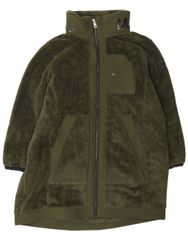 Sobretudo de lã feminino Michael Kors UK 20 2XL poliéster verde