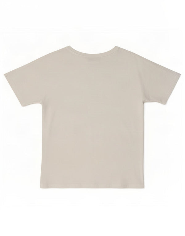 Camiseta feminina Zara Top UK 10 pequeno algodão branco