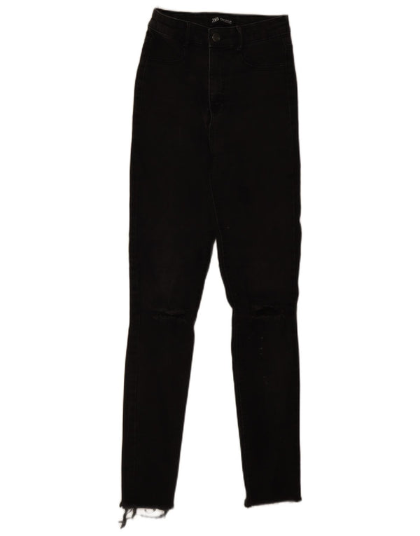 Calça jeans skinny feminina Zara EU 34 2XS W24 L28 preta