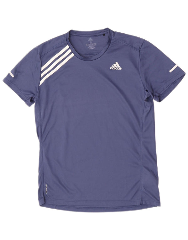 Adidas Mens Aeroready Camiseta Top Pequeno Azul Marinho Poliéster