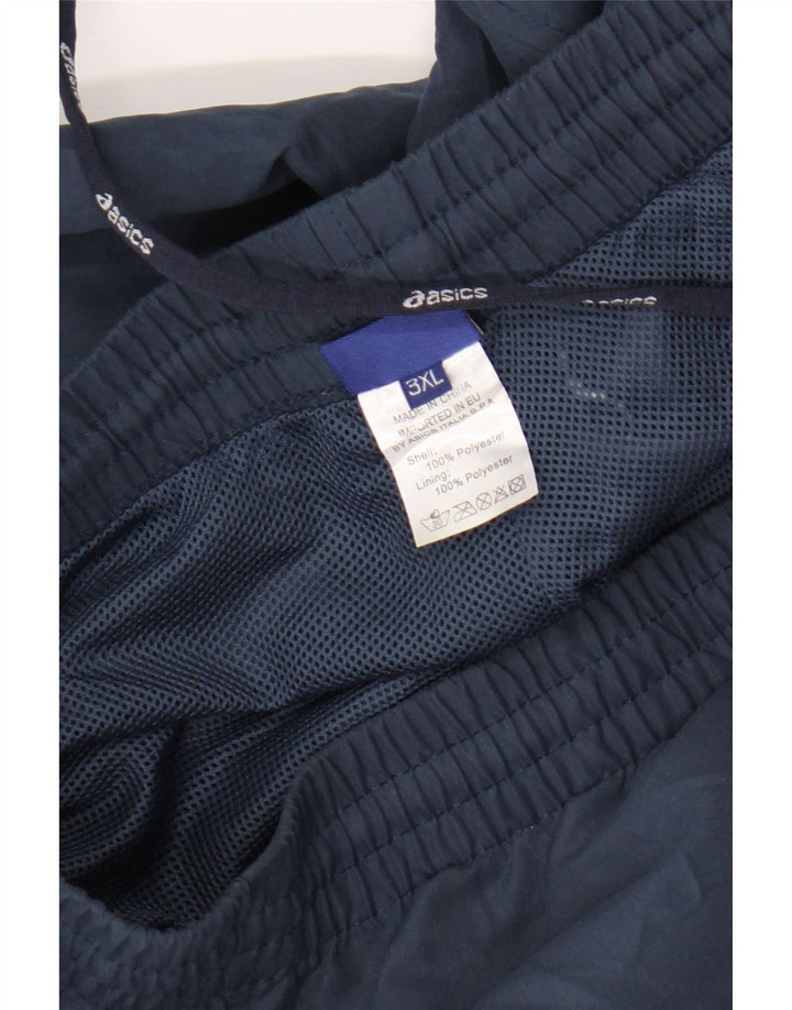 Calças de treino Asics Boys 15-16 anos 3XL azul marinho poliéster