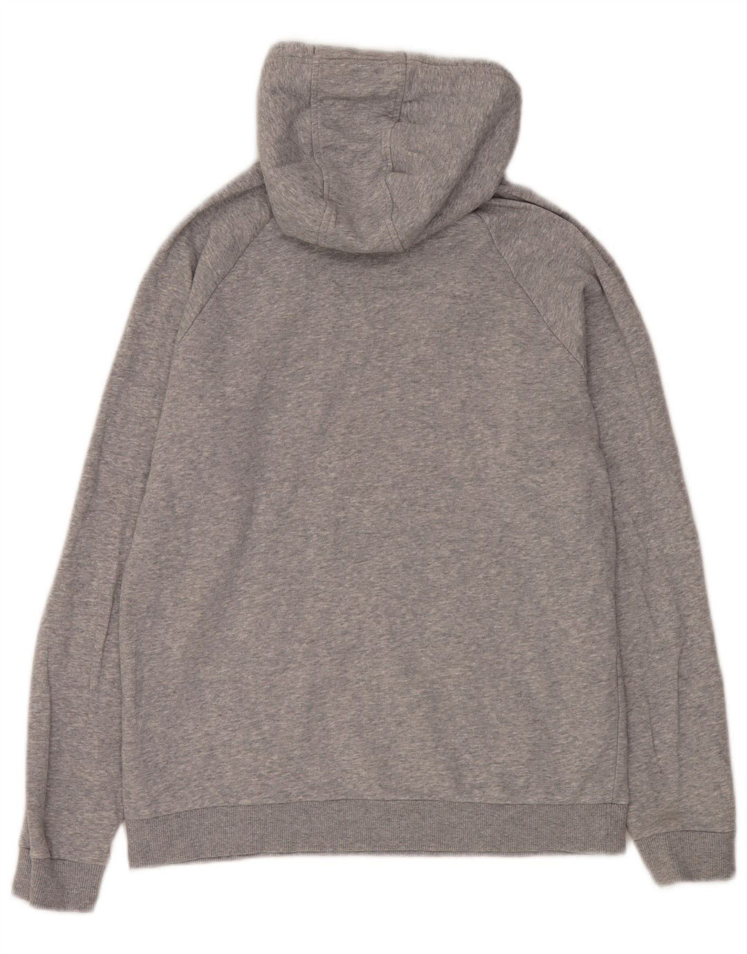 Under Armour Masculino moletom com capuz cinza médio algodão manchado
