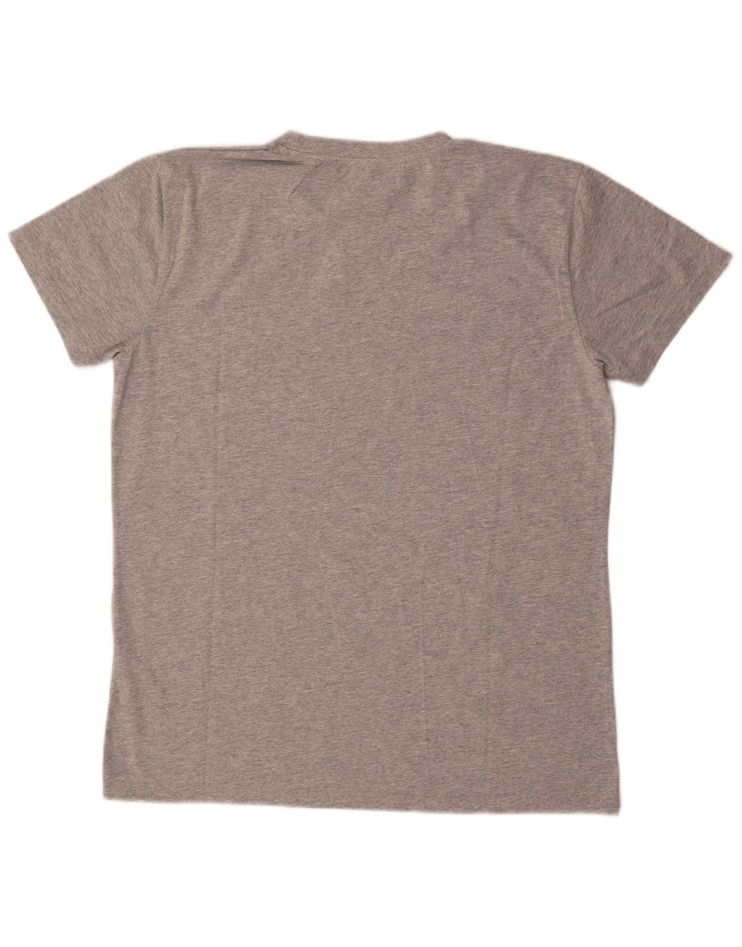 Camiseta gráfica masculina Asics Top grande algodão manchado cinza