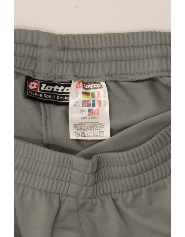 Calça de treino masculina Lotto UK 44/46 2XL poliéster cinza