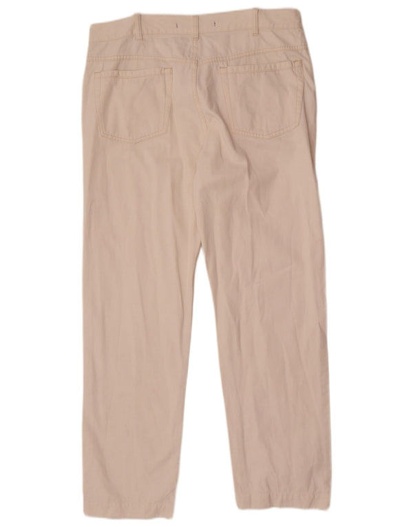 Calça casual reta masculina Incotex W32 L30 algodão branco