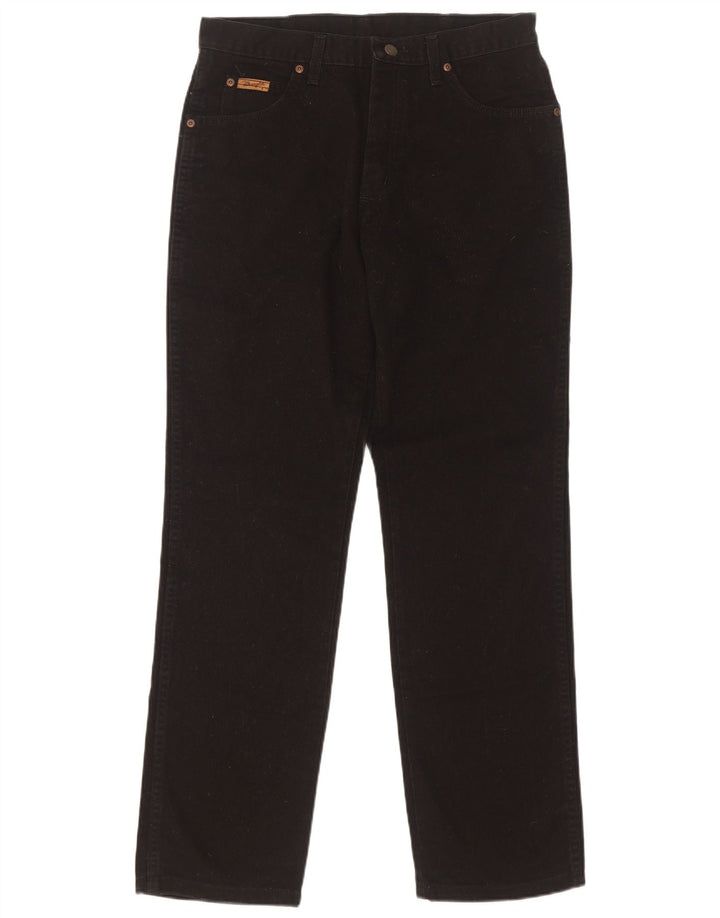 Wrangler Masculino Texas Straight Jeans W33 L32 Algodão Preto