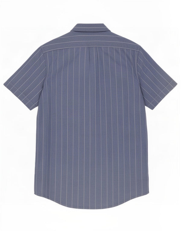 Camisa masculina Lee manga curta regular fit algodão listrado azul médio