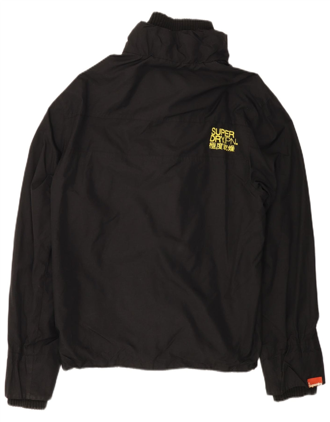 Jaqueta corta-vento feminina SUPERDRY The Windcheater UK 18 XL preto nylon