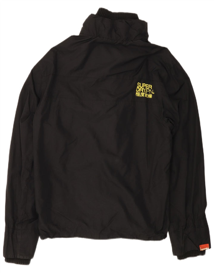 Jaqueta corta-vento feminina SUPERDRY The Windcheater UK 18 XL preto nylon