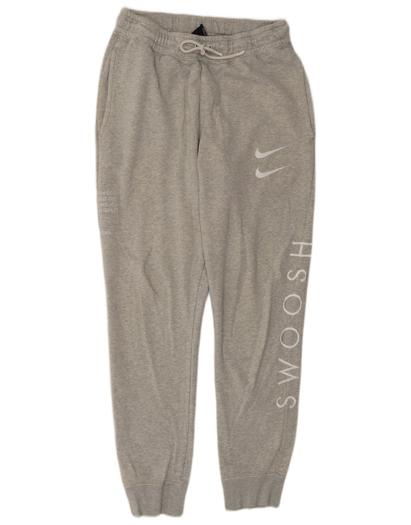 Calça de treino Nike masculina Swoosh Graphic Joggers pequeno algodão cinza