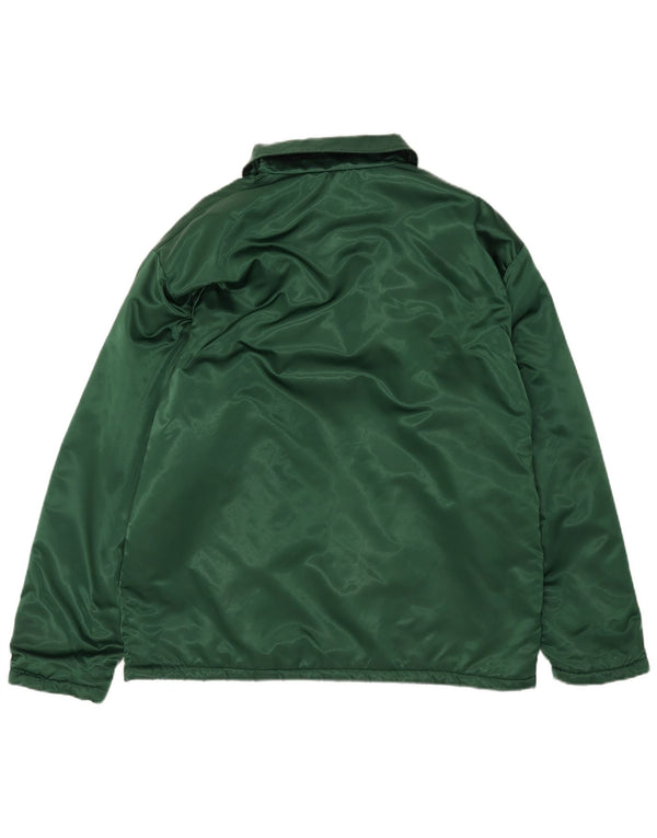Jaqueta Sherpa masculina vintage UK 42 XL verde Colourblock Nylon