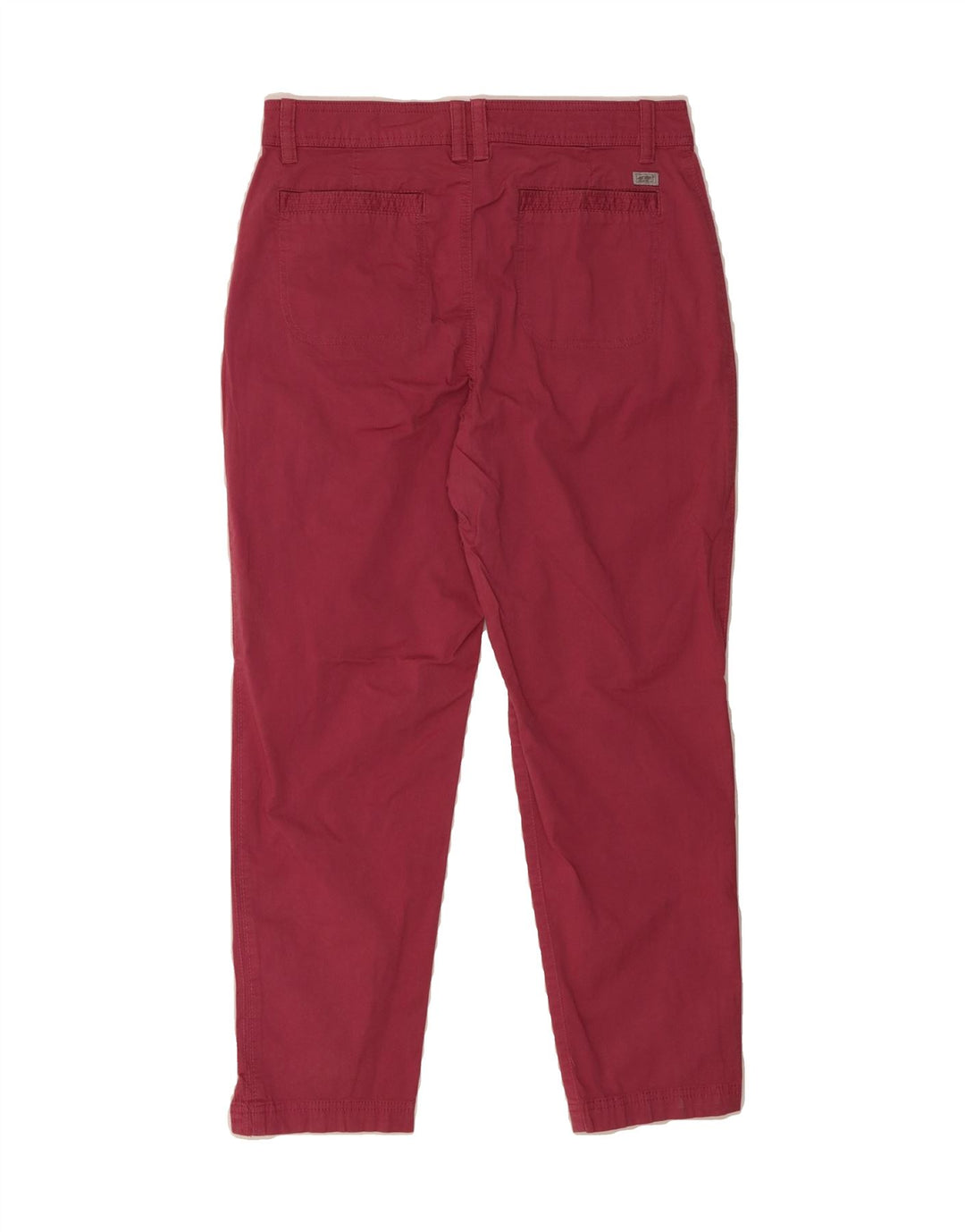 EDDIE BAUER Womens Slim Cropped Trousers US 6 Medium W28 L25 Pink Cotton Vintage Eddie Bauer and Second-Hand Eddie Bauer from Messina Hembry 