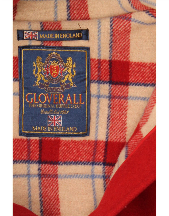 Gloverall Casaco Duffle Feminino com Capuz UK 18 XL Vermelho