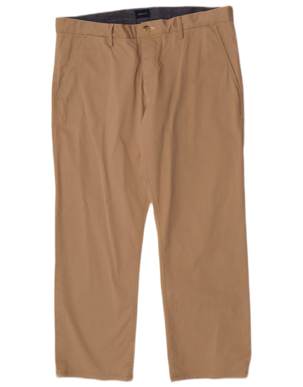 Calça Chino masculina Gant Regular Fit W38 L28 algodão cáqui