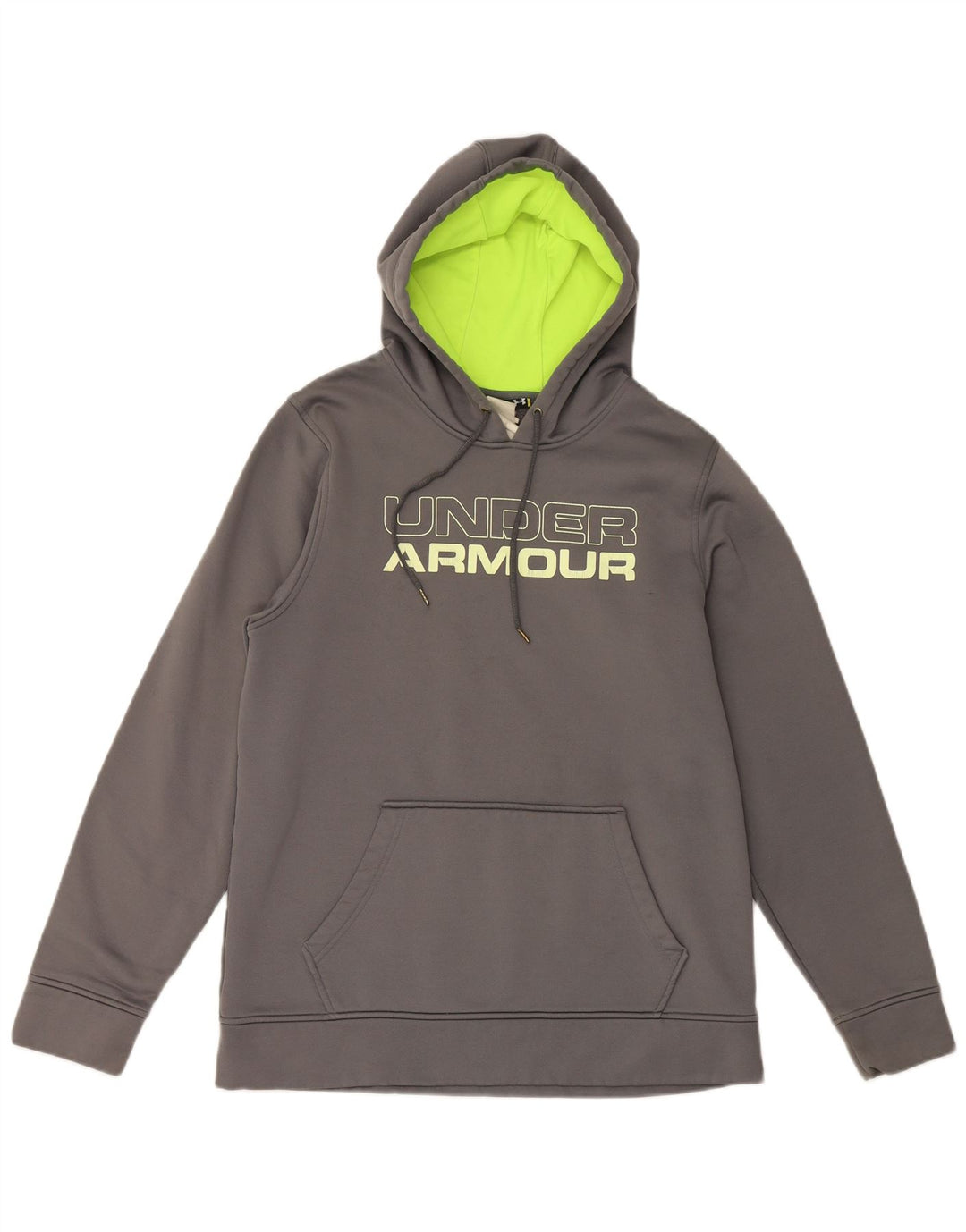 Under Armour masculino gráfico moletom com capuz cinza médio