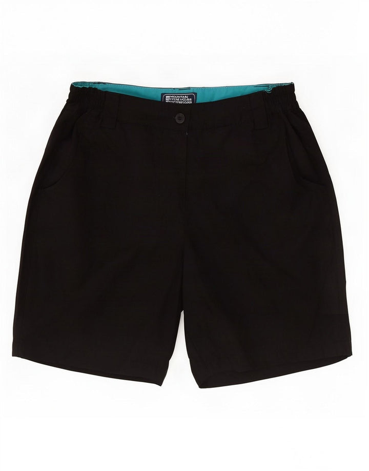 Shorts Chino BRITÂNICO 10 pequeno W26 preto das mulheres do armazém da montanha