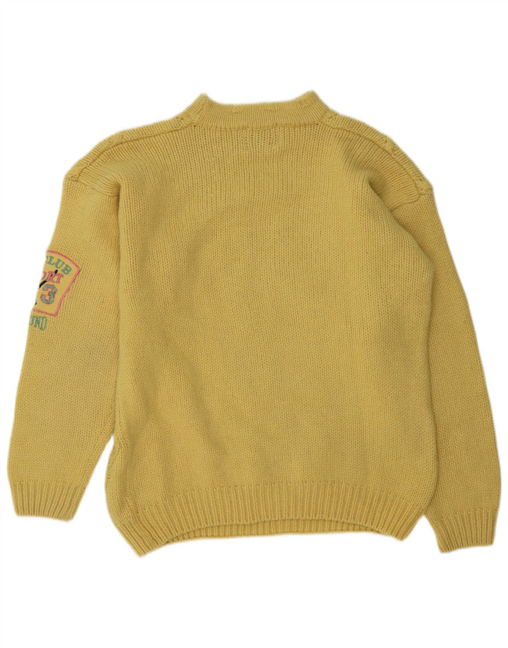 Suéter masculino Foxhound com gola tartaruga e lã amarela média