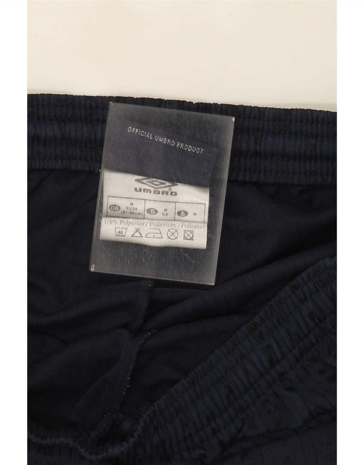 Umbro Mens Graphic Sport Shorts Médio Azul Marinho Listrado Poliéster