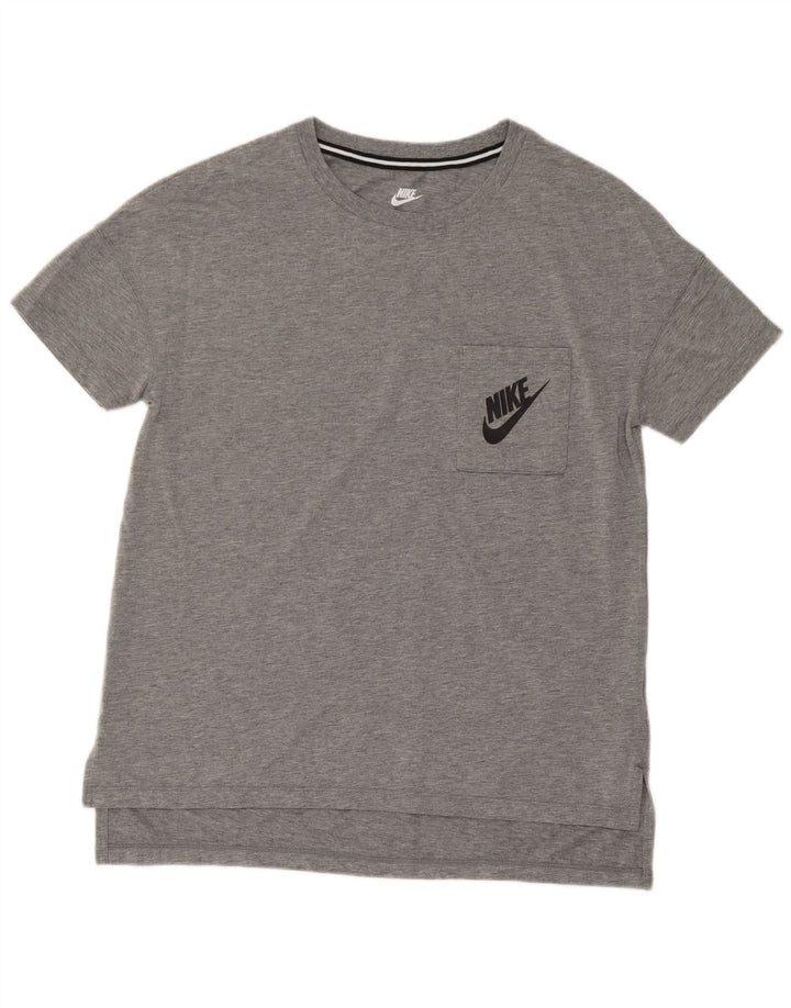 Camiseta feminina Nike UK 14 cinza médio manchado modal