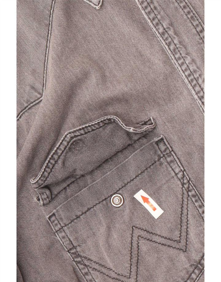 Camisa jeans masculina Wrangler grande algodão cinza
