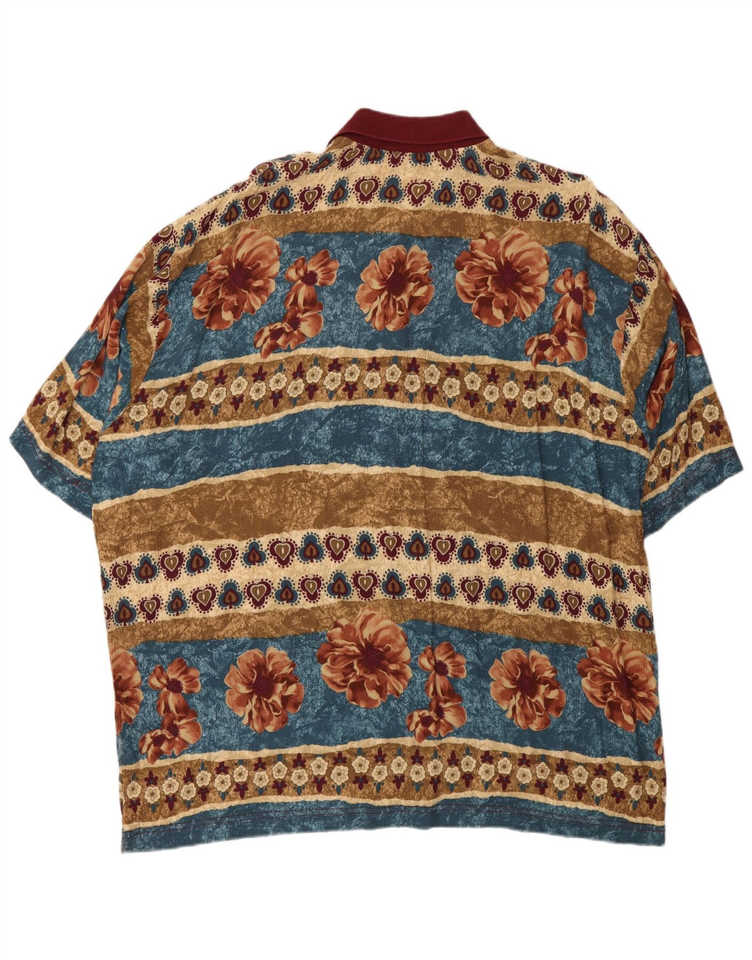 Camisa polo masculina Bramante 2XL multicolorida floral