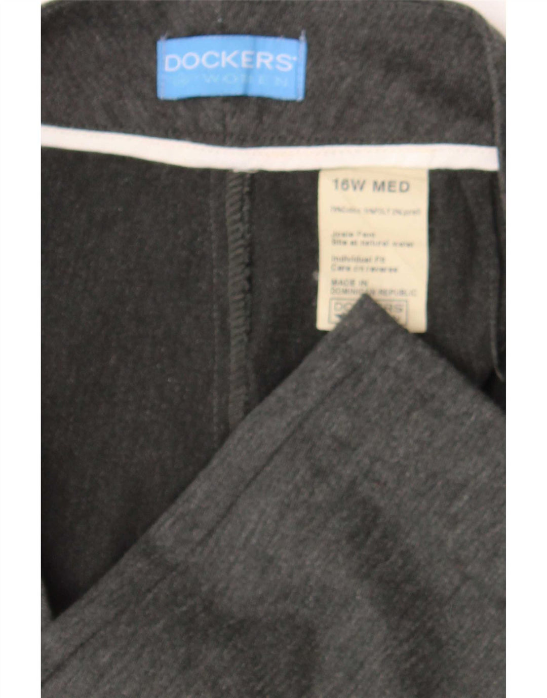 Calça Dockers masculina reta casual médio W36 L28 algodão cinza