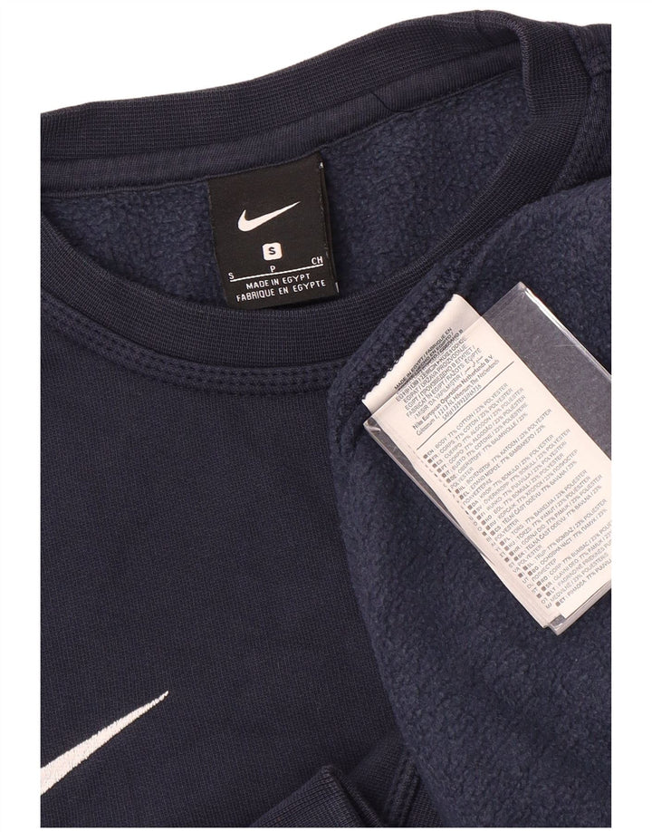 Nike moletom masculino jumper pequeno algodão azul marinho