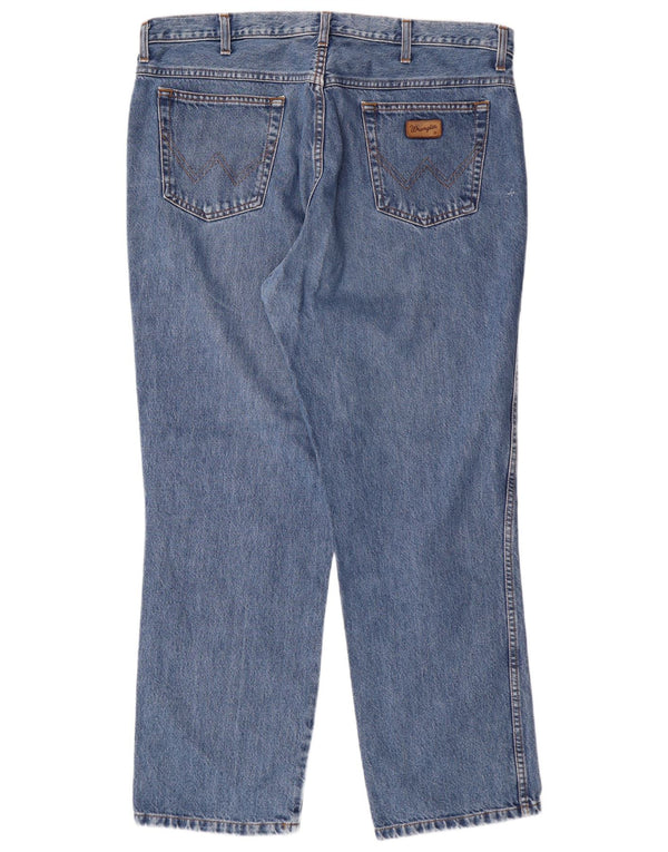 Calça jeans reta masculina WRANGLER W38 L30 azul