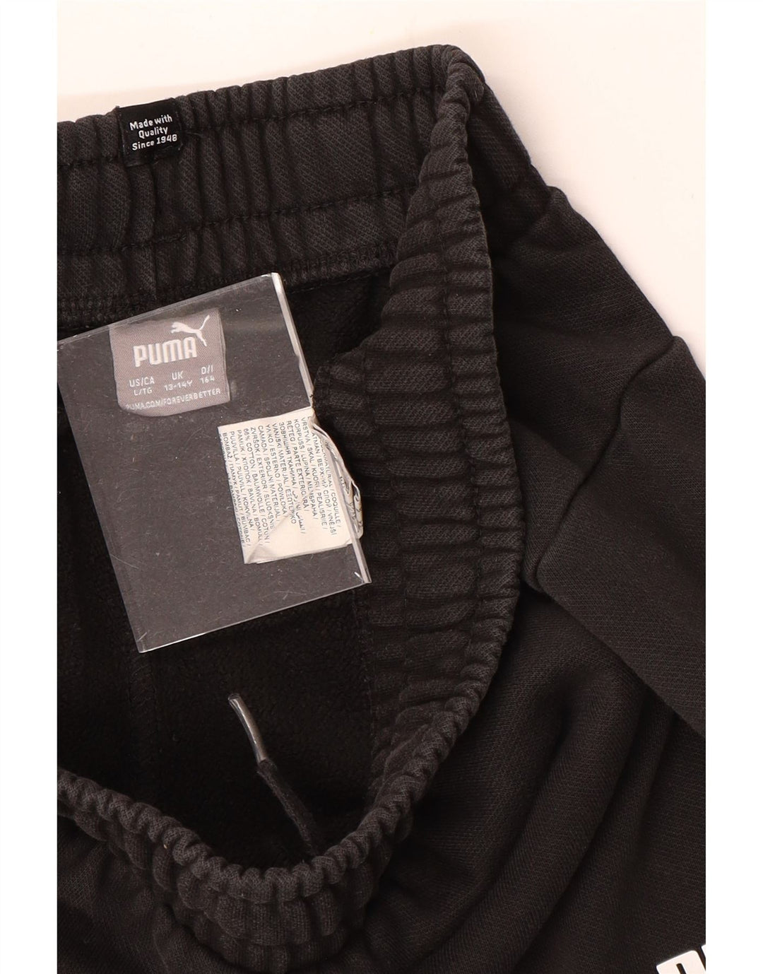 Calça de treino PUMA Boys Joggers 13-14 anos algodão preto