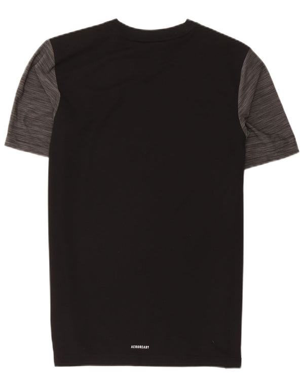 Camiseta Adidas Menino Aeroready Graphic Top 15-16 Anos Cinza Colorblock