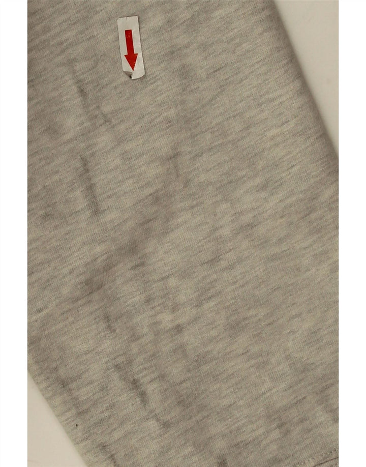 Tommy Hilfiger moletom feminino gráfico oversized jumper UK 14 cinza médio