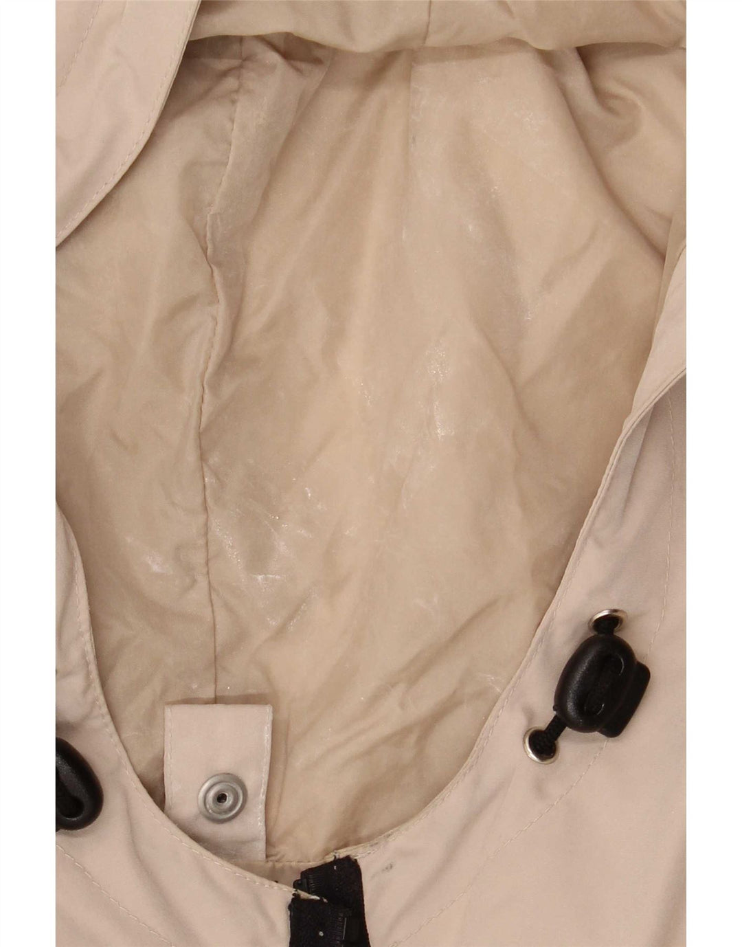 Capa de chuva masculina Armani Jeans com capuz IT 52 XL poliéster bege