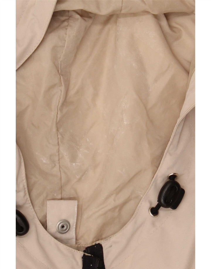Capa de chuva masculina Armani Jeans com capuz IT 52 XL poliéster bege