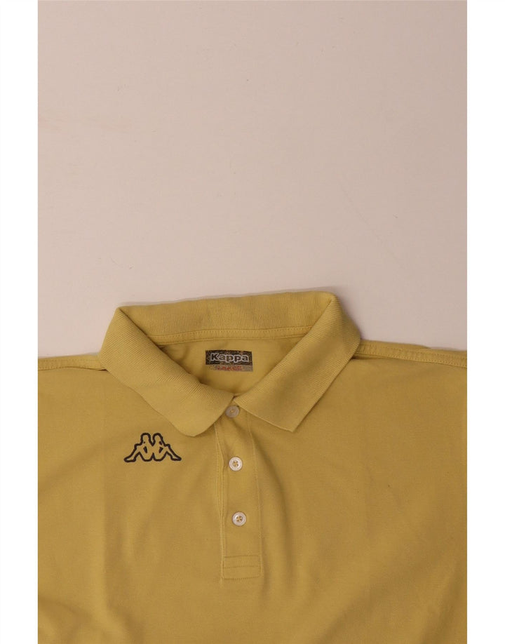 Camisa polo masculina KAPPA grande amarela