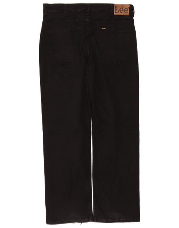 Lee Mens Brooklyn Straight Jeans W34 L29 Algodão Preto