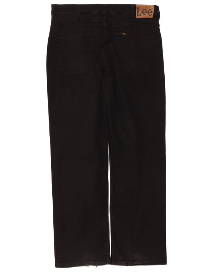 Lee Mens Brooklyn Straight Jeans W34 L29 Algodão Preto