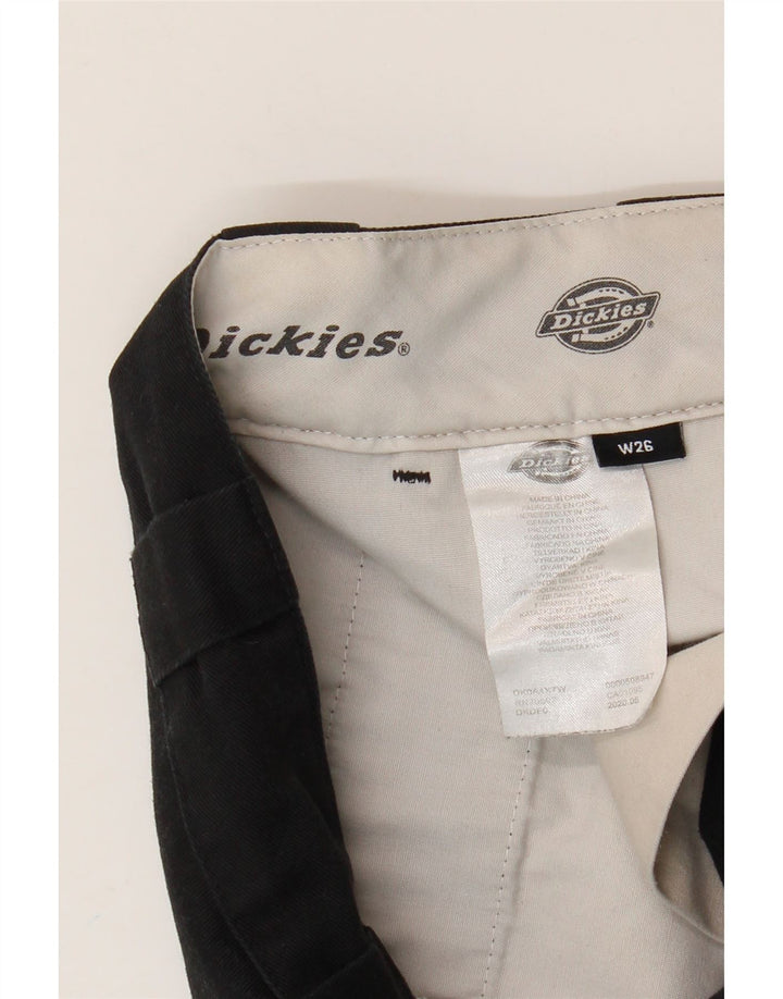 Calça Chino feminina Dickies com perna larga W26 L28 poliéster preto