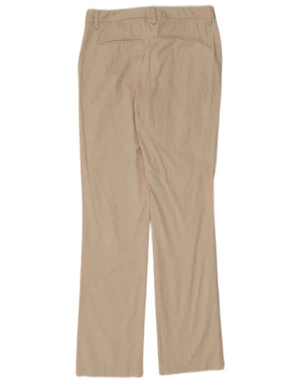 Calça feminina reta Massimo Dutti UE 38 pequena W28 L34 branco